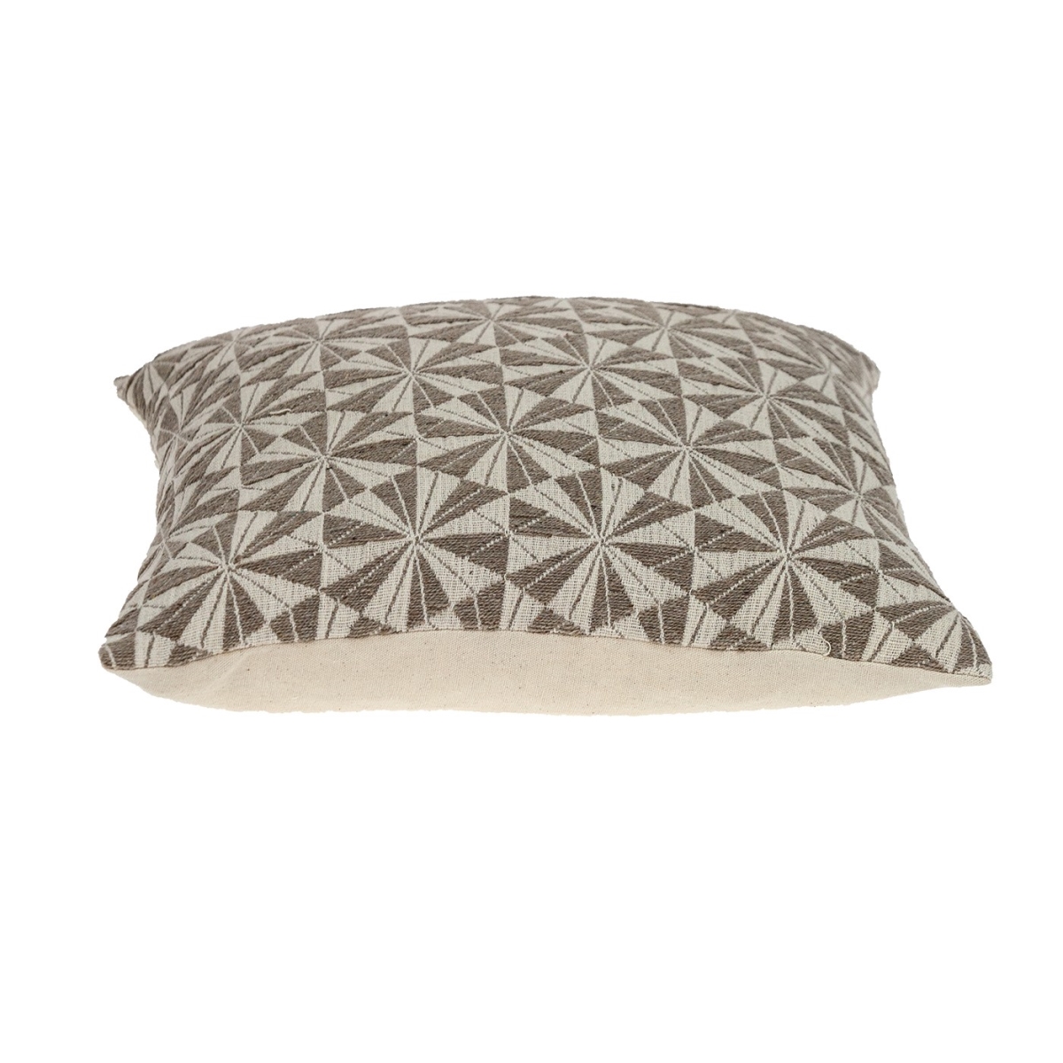 16 x 16 x 5 in. Pale Brown & Beige Pinwheels Throw Pillow