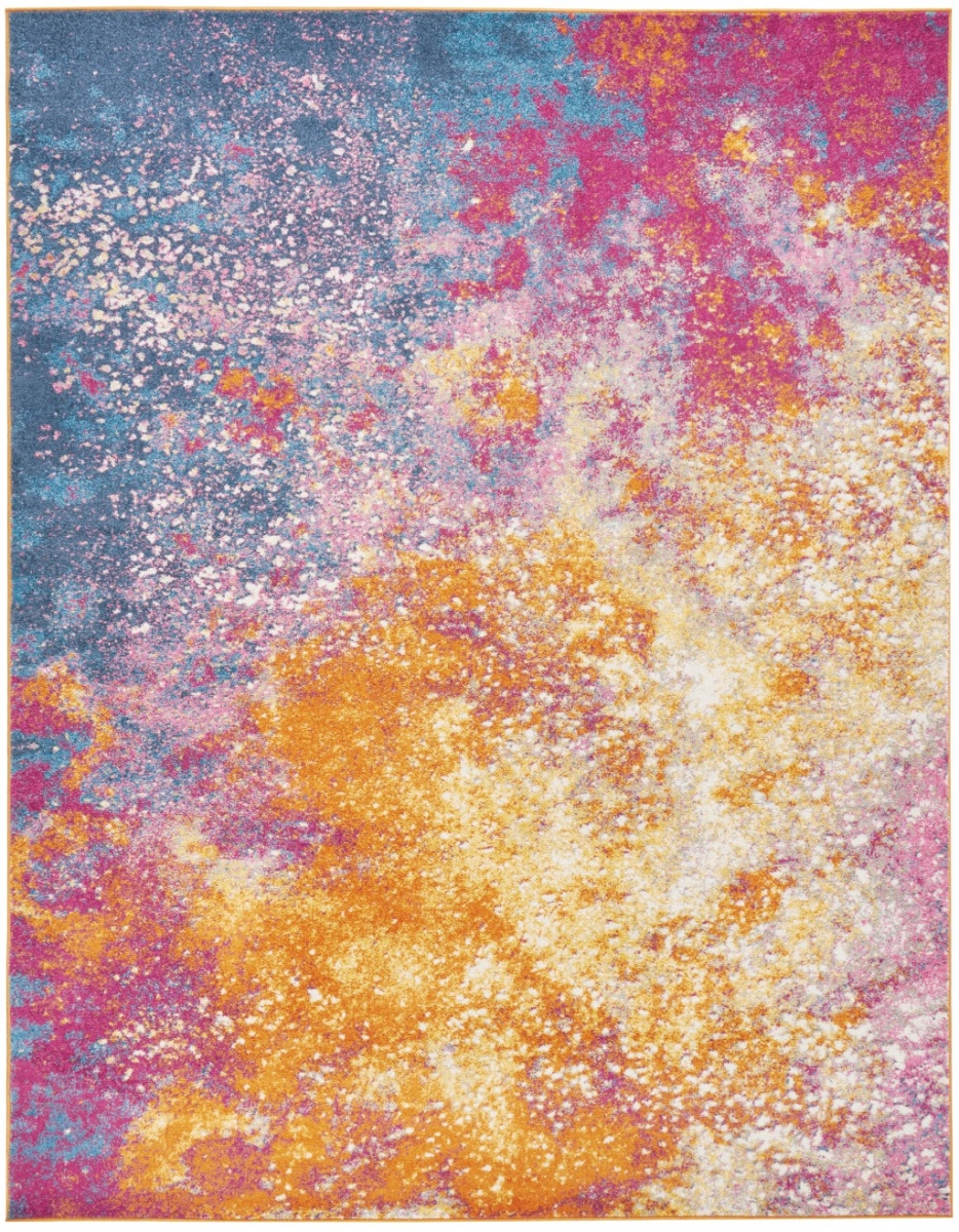 8 x 10 ft. Abstract Brights Sunburst Area Rug