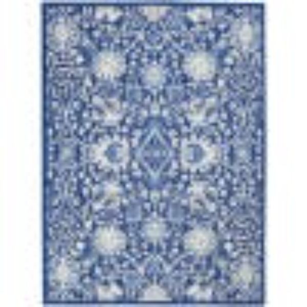 385865 4 x 6 ft. Navy & Ivory Intricate Floral Area Rug -  HomeRoots