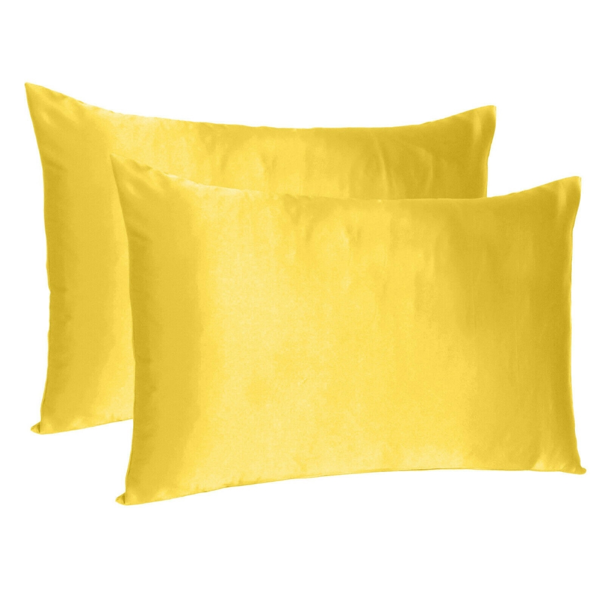 387867 20 x 26 in. Lemon Dreamy Silky Satin Standard Size Pillowcases