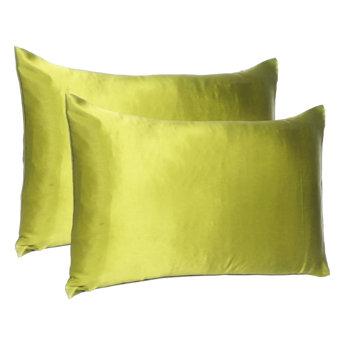 20 x 26 in. Lemongrass Dreamy Silky Satin Standard Size Pillowcases