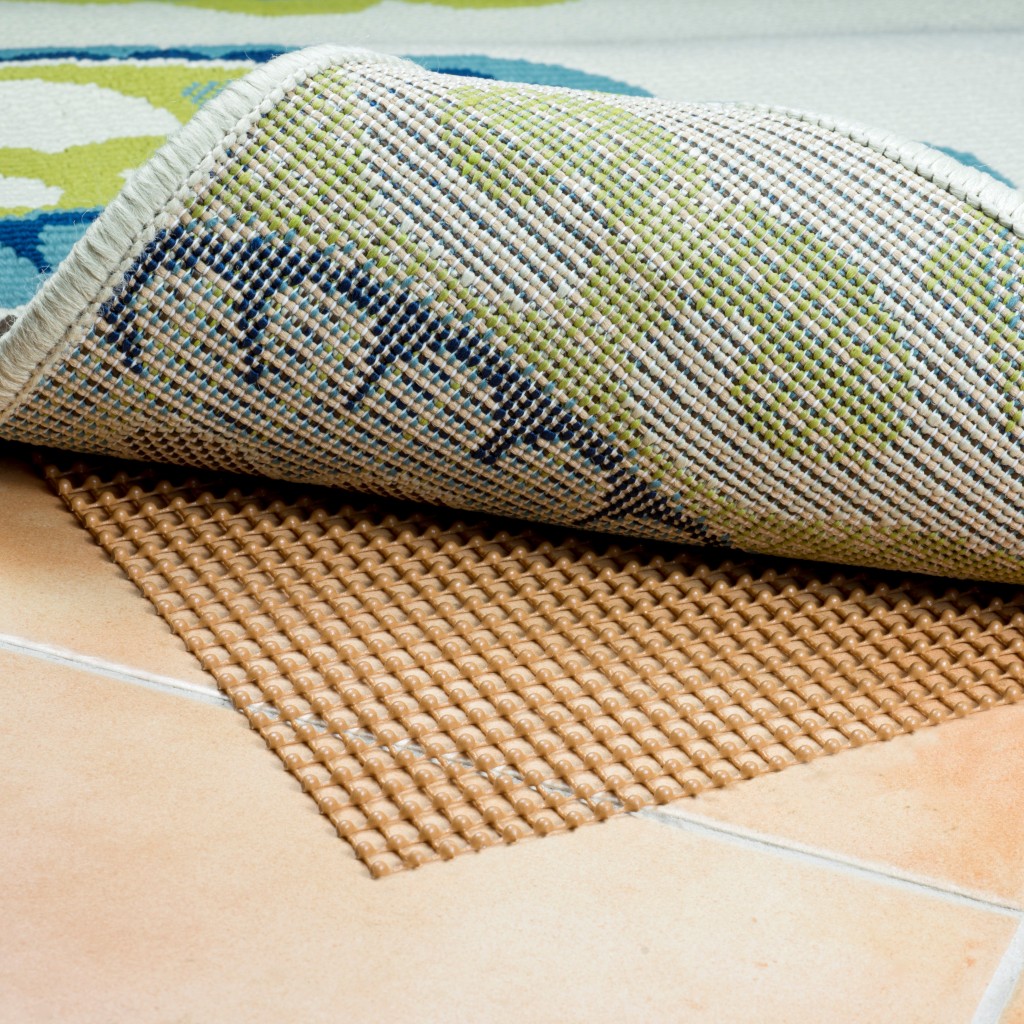 388127 8 x 10 ft. Brown Non Slip Outdoor Rug Pad