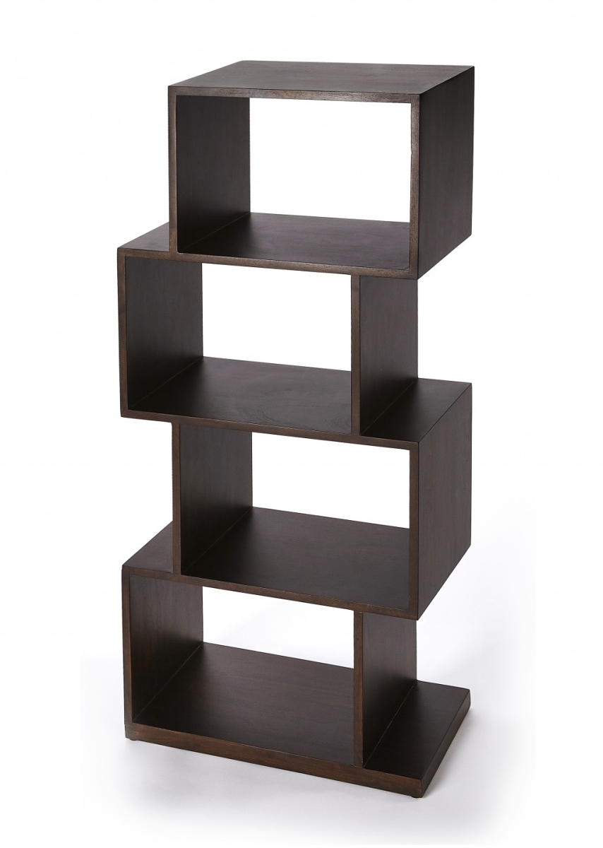 Picture of HomeRoots 389559 48 x 21.5 x 12 in. Stockholm Dark Brown Coffee Etagere Bookcase