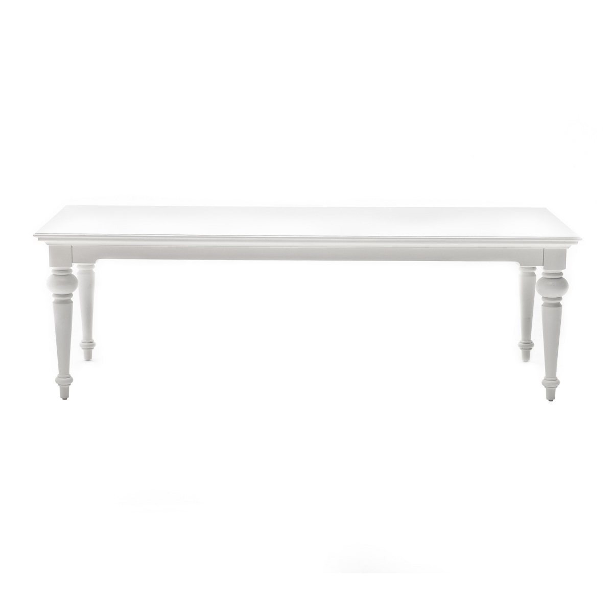 94 in. Modern Farmhouse Dining Table, White