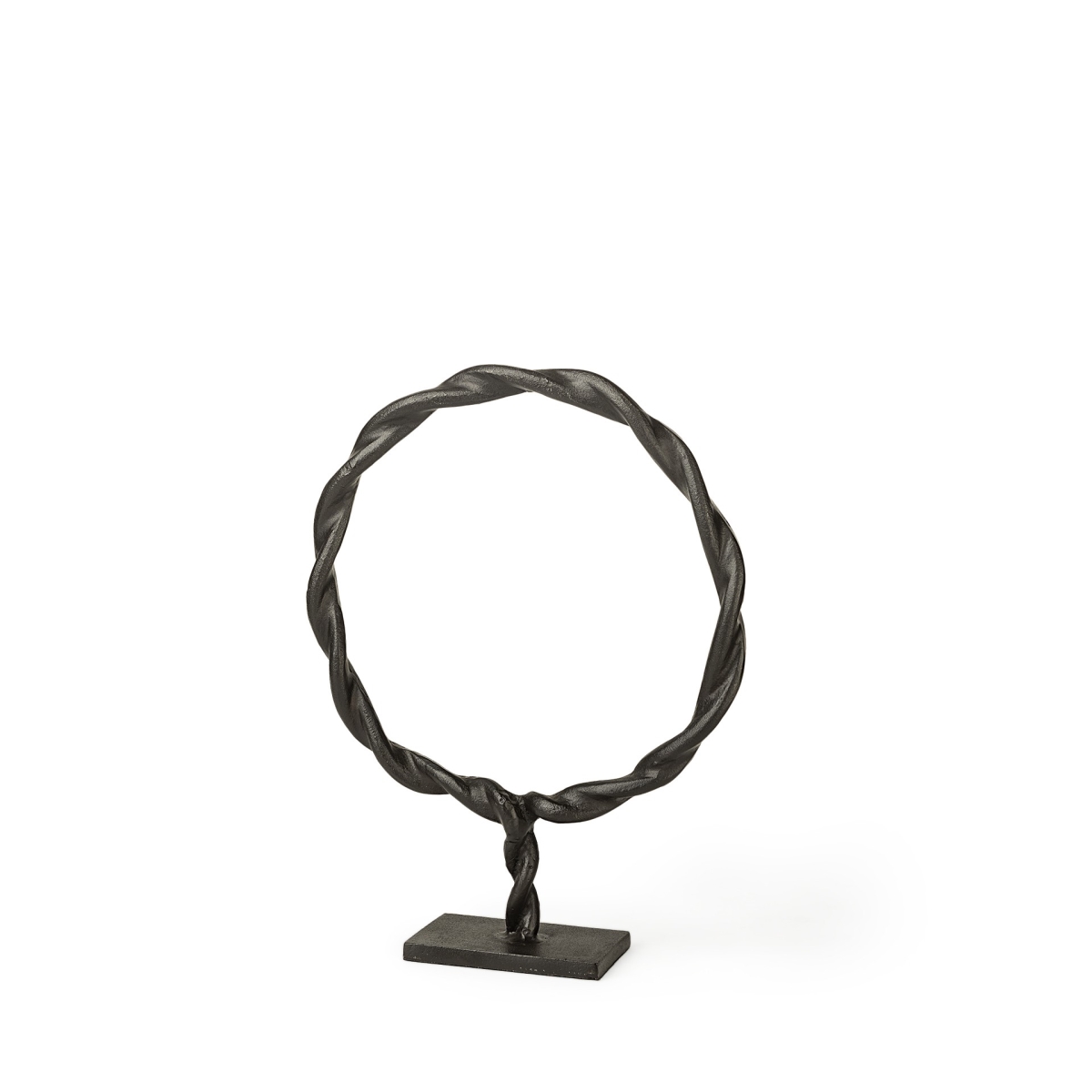 Petite Metal Braided Sculpture, Black