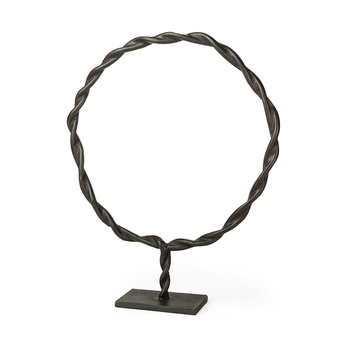 Metal Braided Sculpture, Black