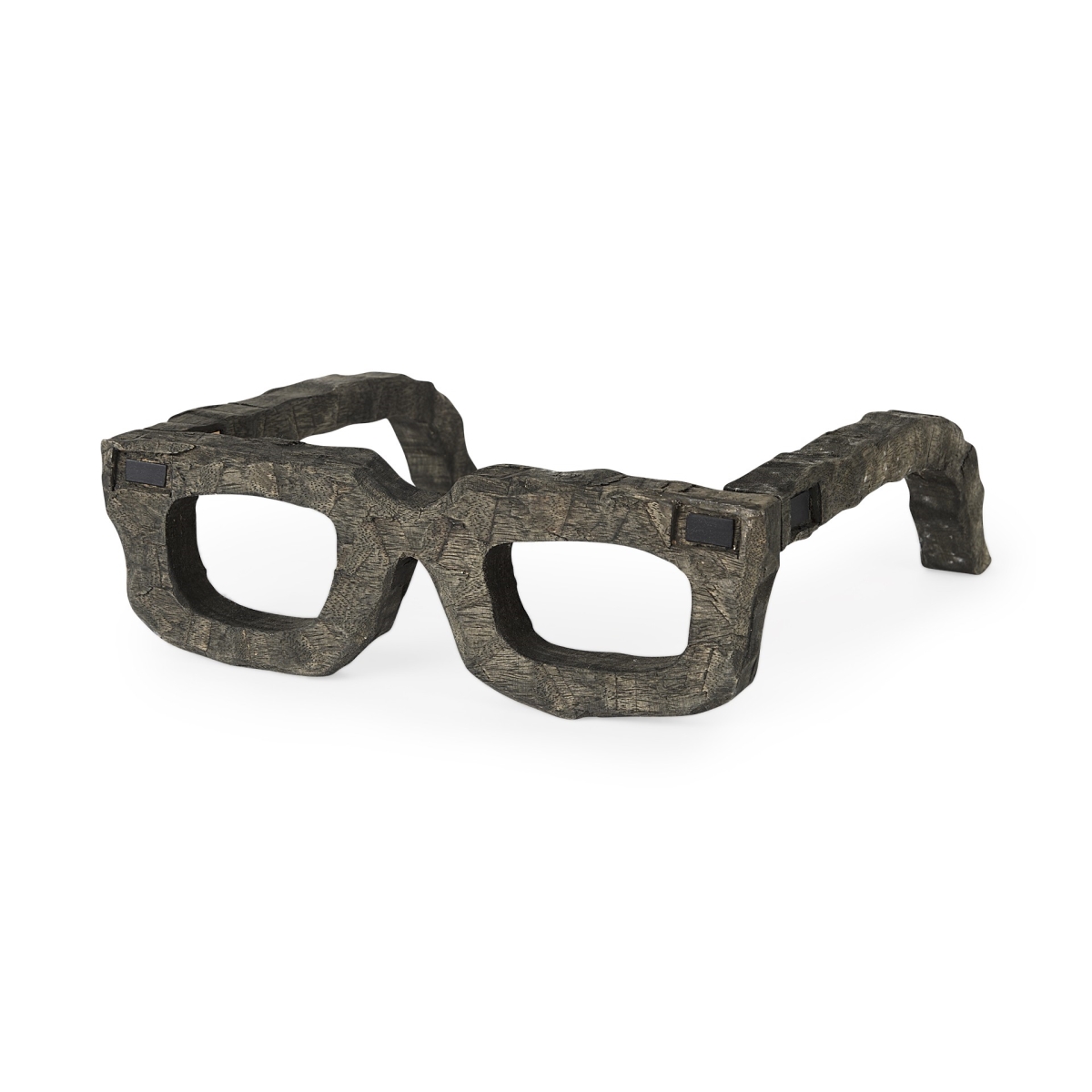392459 Eugene Wooden Eyeglass Sculpture, Rustic Brown