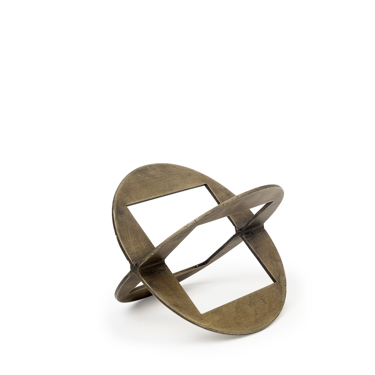 Petite Metal Geometric Decor Piece, Gold