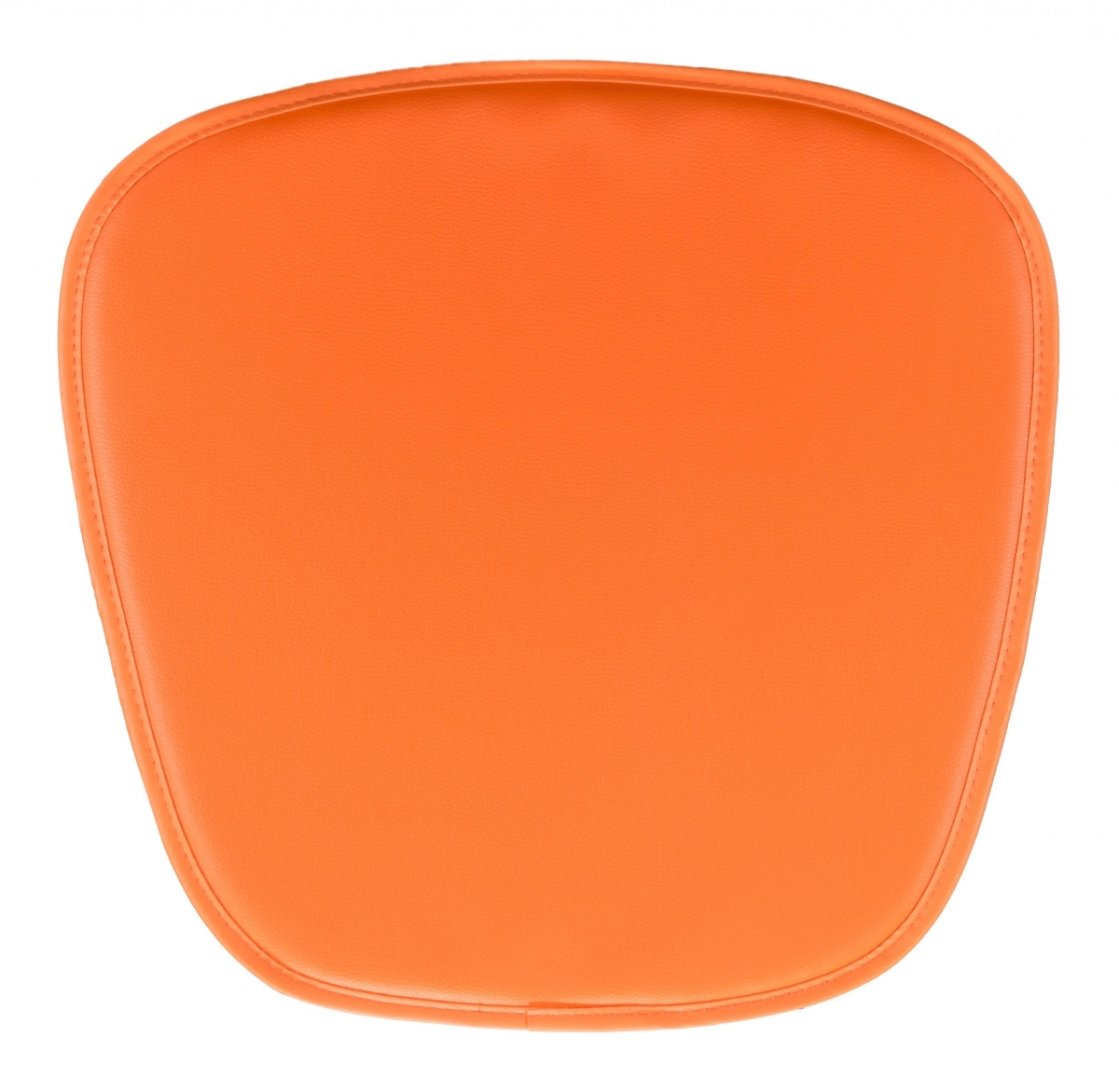 Picture of Homeroots Kitchen & Dining 394620 Faux Leather Cushion Chair Pad&#44; Orange