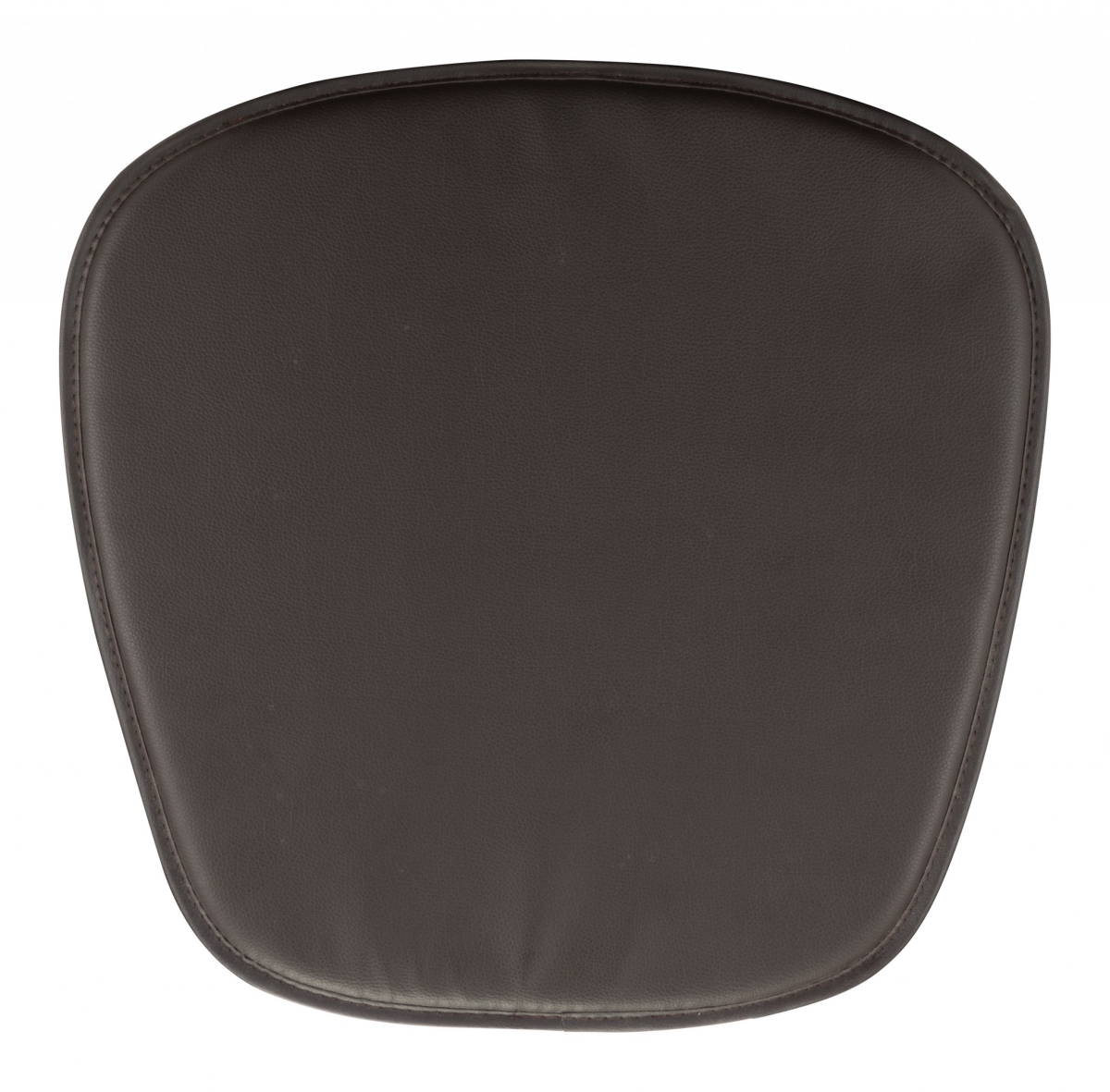 Picture of HomeRoots 394622 Faux Leather Cushion Chair Pad, Brown