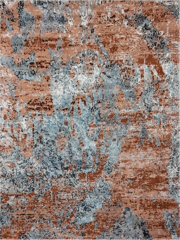 395986 8 x 10 ft. Rustic Brown Abstract Area Rug