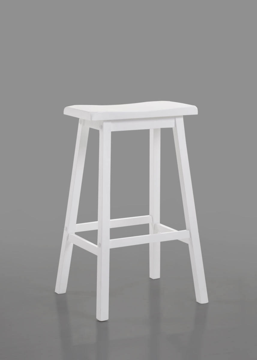 Picture of HomeRoots 286610 29 x 18 x 16 in. Gaucho Bar Stool  White
