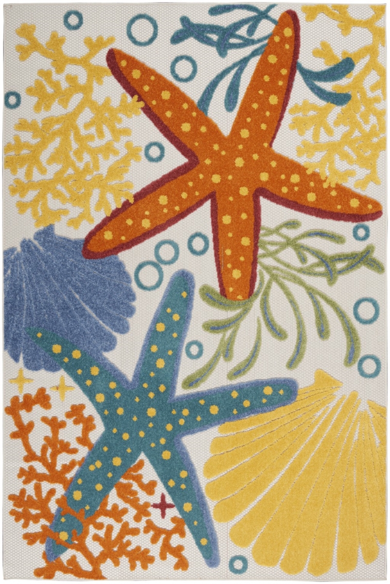 5 x 8 ft. Multi Color Indoor & Outdoor Area Rug