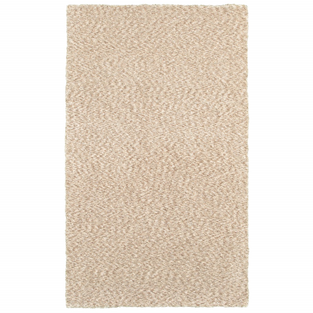 388003 10 x 13 ft. Modern Soft Tan Indoor Area Rug