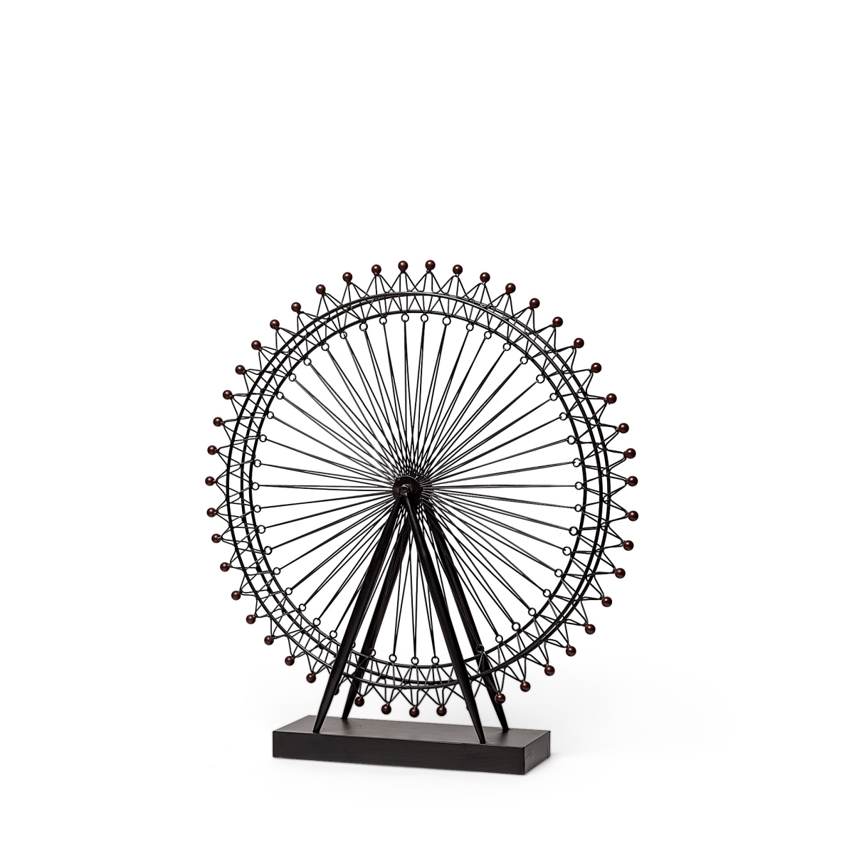 392502 Black Metal London Eye Sculpture