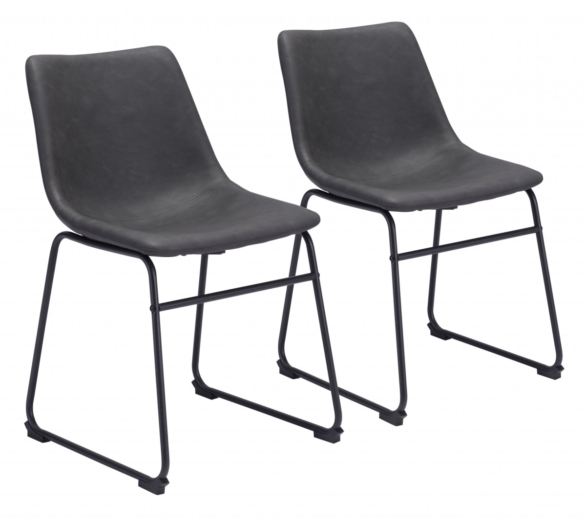 31.3 x 18.7 x 21.3 in. Smart Dining Chair, Charcoal