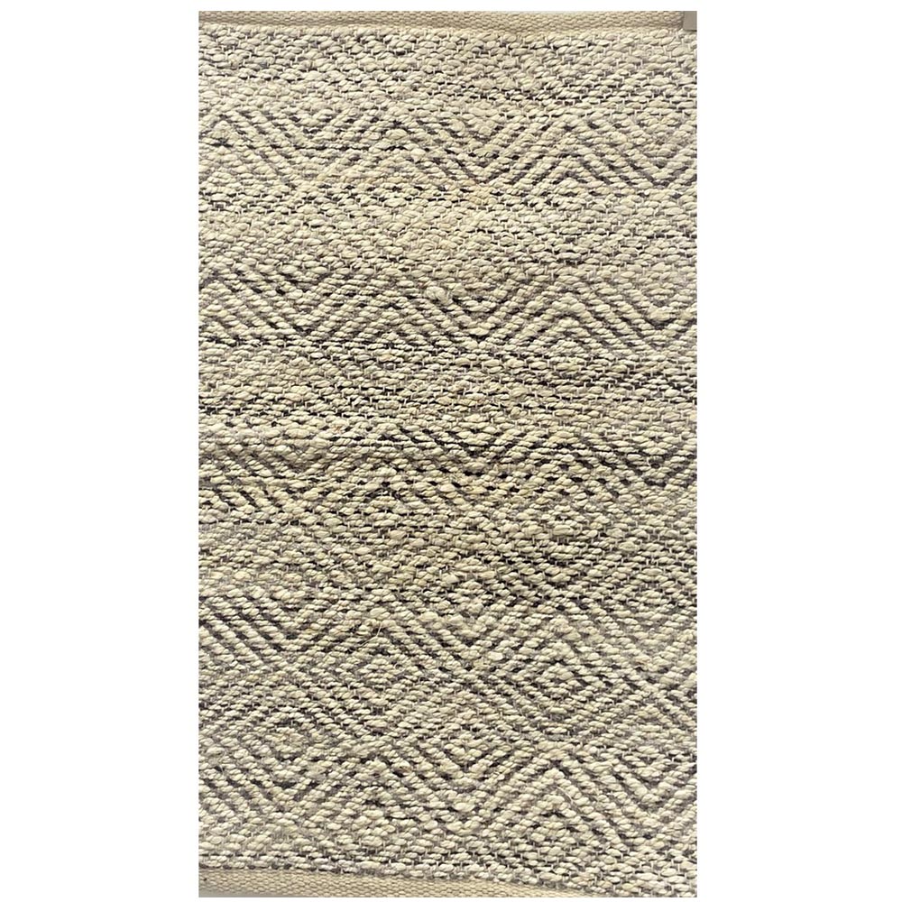 2 x 5 ft. Diamonds Area Rug - Gray & White