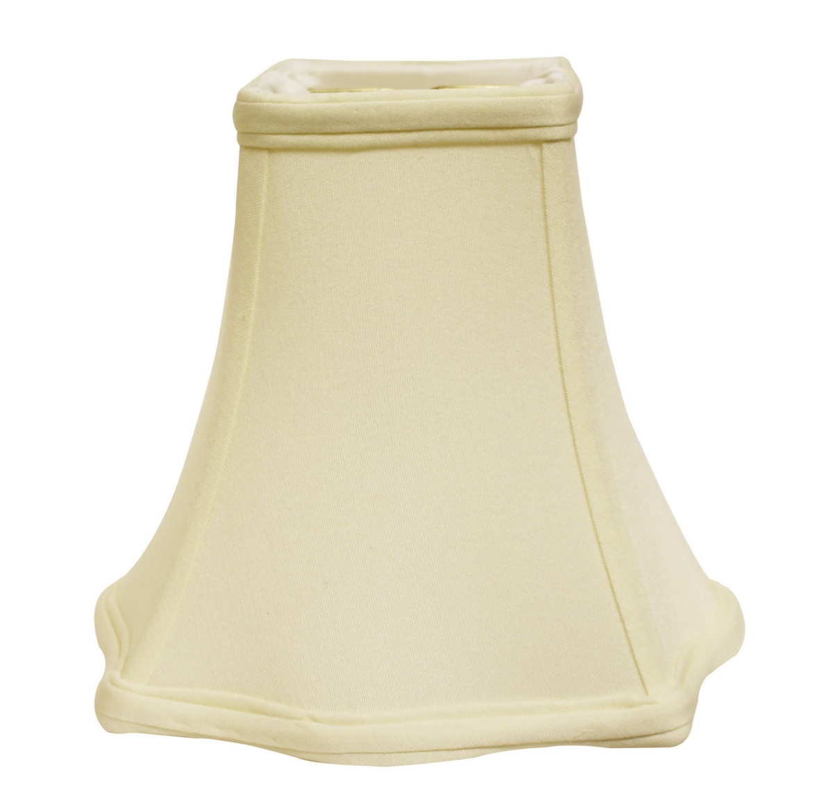 16 in. Premium Square No Slub Lampshade, Ivory