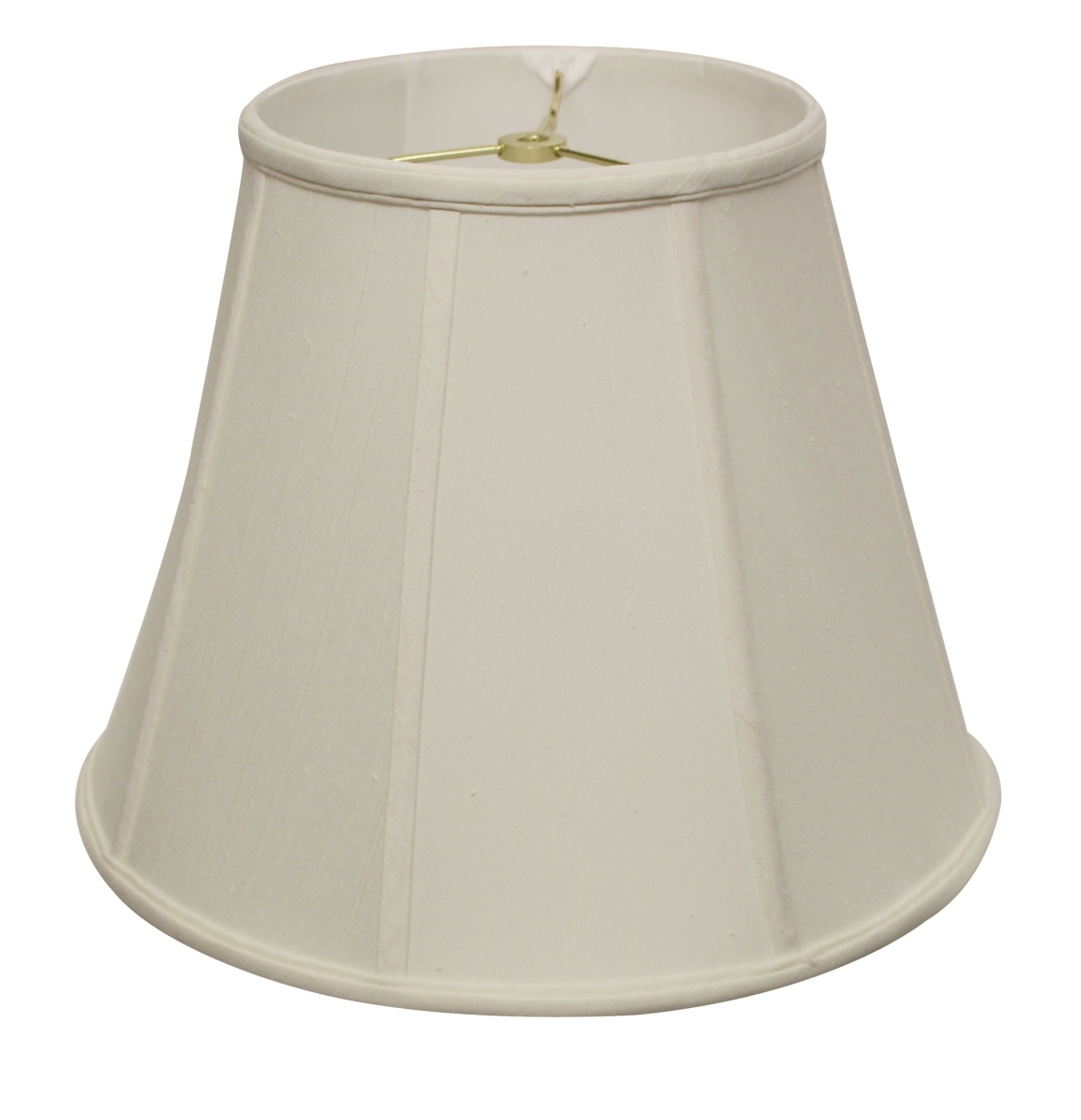 20 in. White Slanted Empire Monay Shantung Lampshade