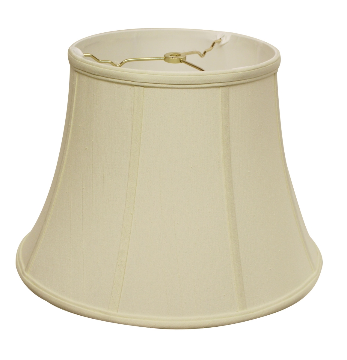 Picture of HomeRoots 469627 14 in. Ivory Altered Bell Monay Shantung Lampshade, Egg