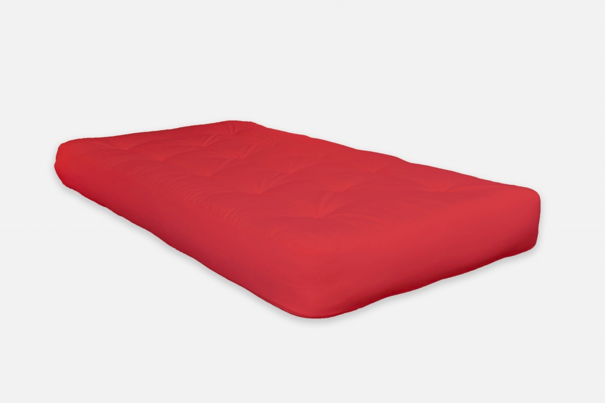 Picture of HomeRoots 415494 8 in. Red Double Poly Full Futon Mattress