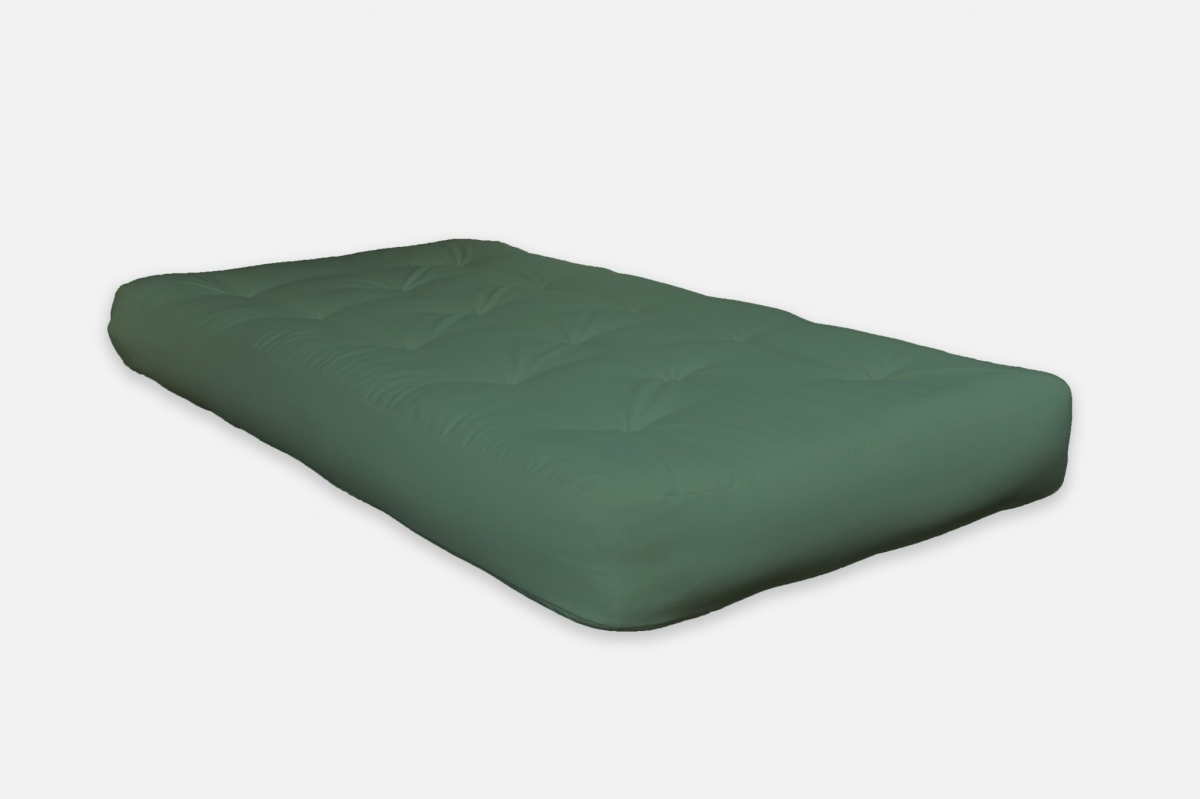 Picture of HomeRoots 415497 8 ft. Green Double Foam Full Futon Mattress