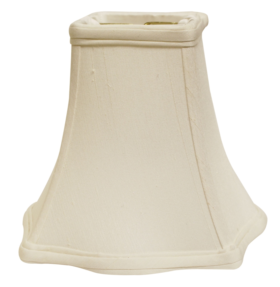 12 in. White Premium Square Monay Shantung Lampshade