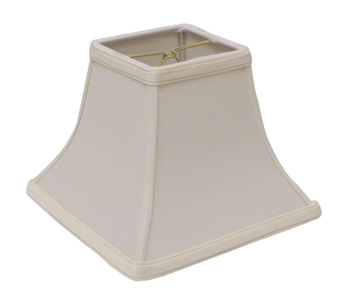 8 in. Ivory Square Bell No Slub Lampshade, Egg