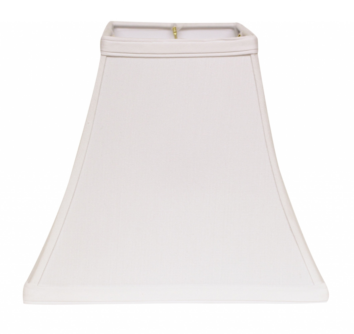 8 in. White Squre Bell No Slub Lampshade