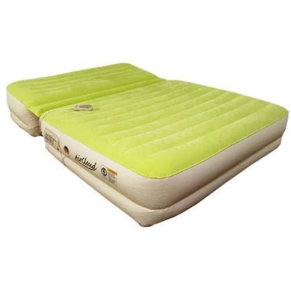 Picture of HomeRoots 471937 Incline Adjustable Moss Green Inflatable King Size Mattress