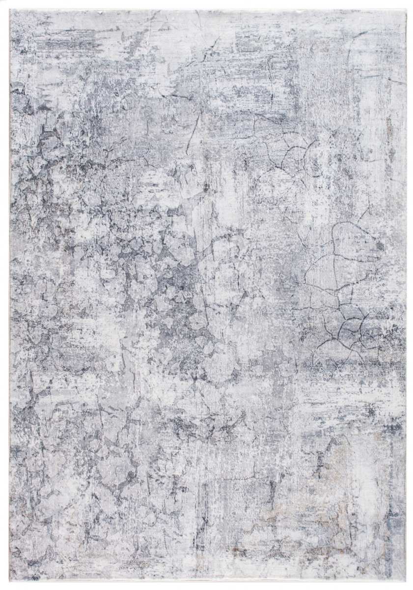 475332 6 x 9 ft. Distressed Marble Area Rug, Grey