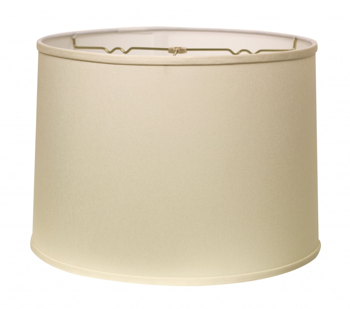 17 in. Throwback Drum No Slub Lampshade - Ivory