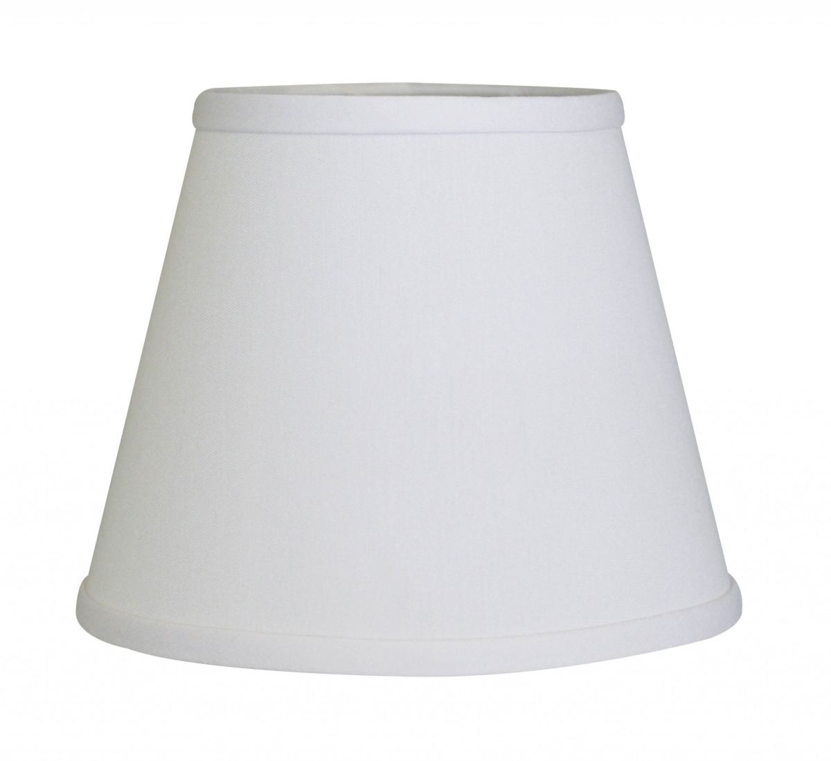 8 in. Hardback Empire No Slub Lampshade - White