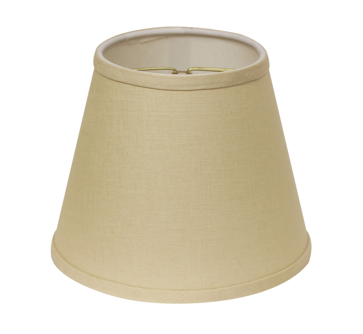 8 in. Hardback Empire Linen Lampshade - Parchment Biege