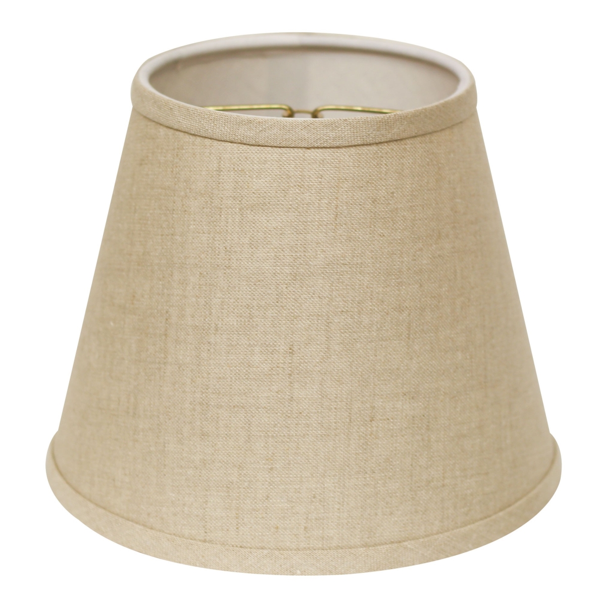 8 in. Hardback Empire Linen Lampshade - Dark Wheat