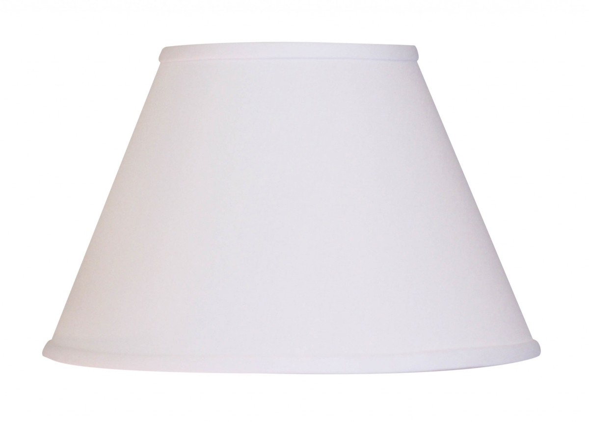 12 in. Premium Empire Slanted No Slub Lampshade - White