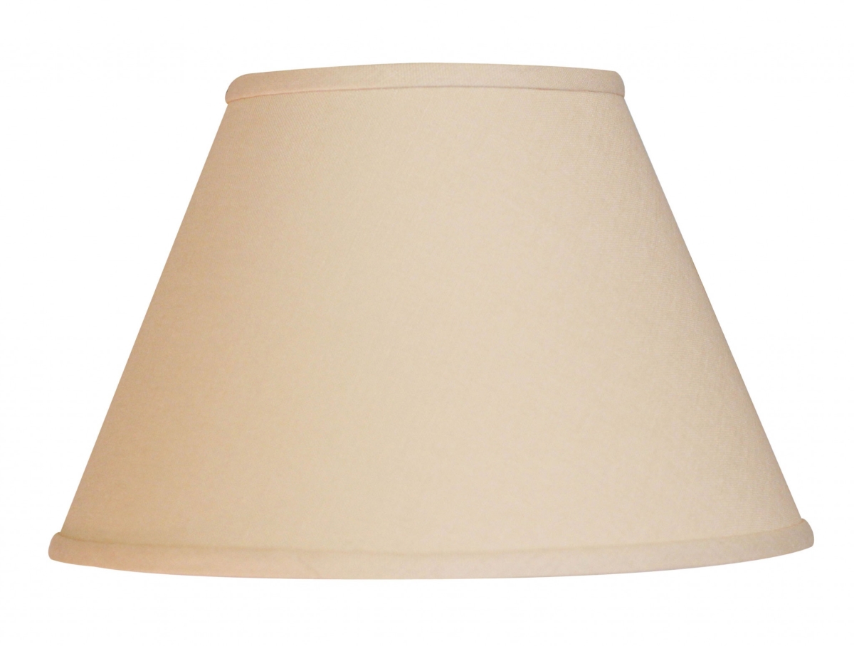 Picture of HomeRoots 470239 12 in. Parchment Premium Empire Slanted Linen Lampshade&#44; Beige