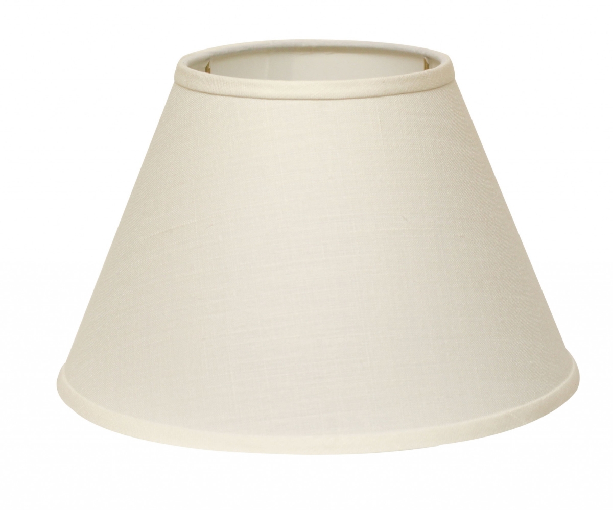 Picture of HomeRoots 470241 12 in. White Premium Empire Slanted Linen Lampshade&#44; White