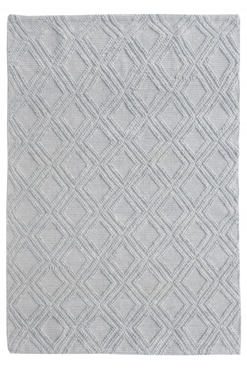 5 x 7 ft. Gray Diamond Lattice Modern Area Rug - Grey - 5 x 7 ft.