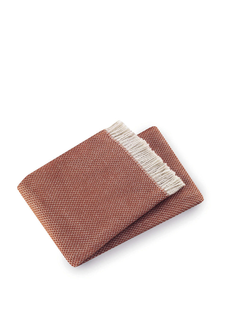475705 Soft Terracotta Links Pattern Throw Blanket