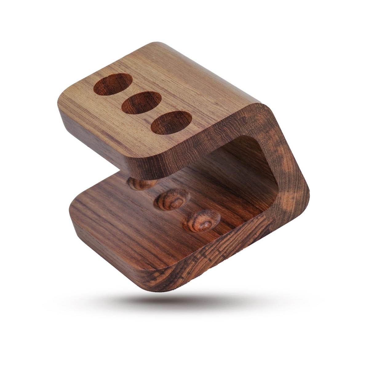 475847 Designer Genuine Teak Toothbrush Holder