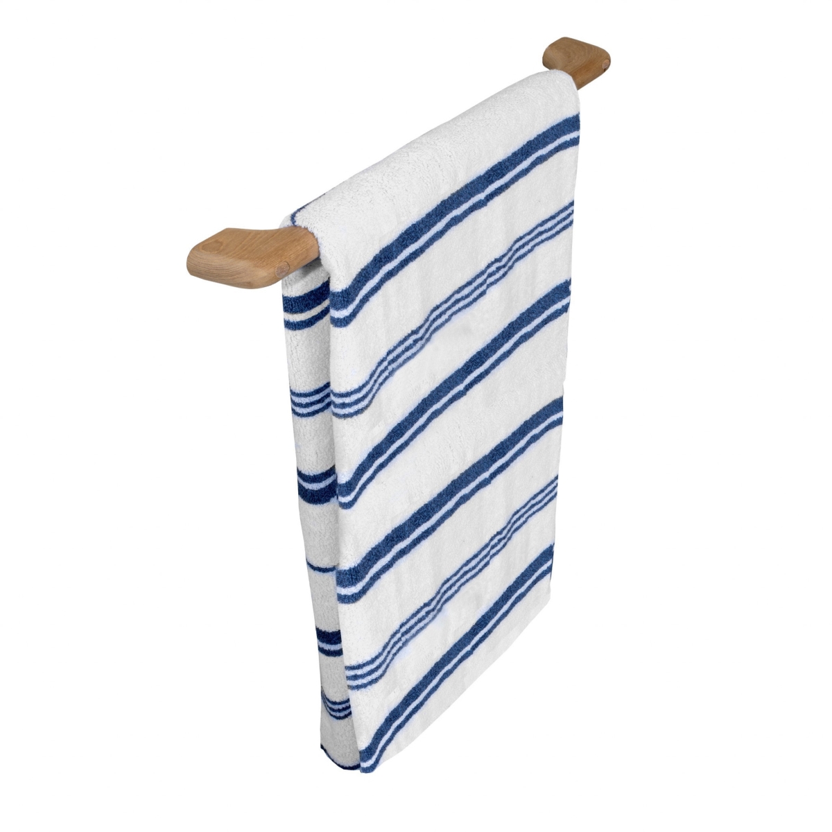 23 in. Traditional Solid Teak Towel Bar, Brown