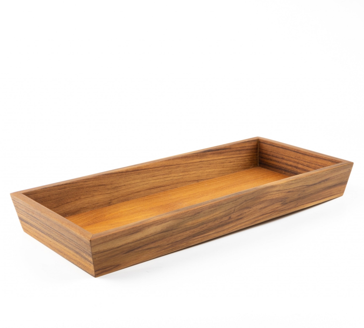 475862 Traditional Solid Teak Vanity Tray, Brown