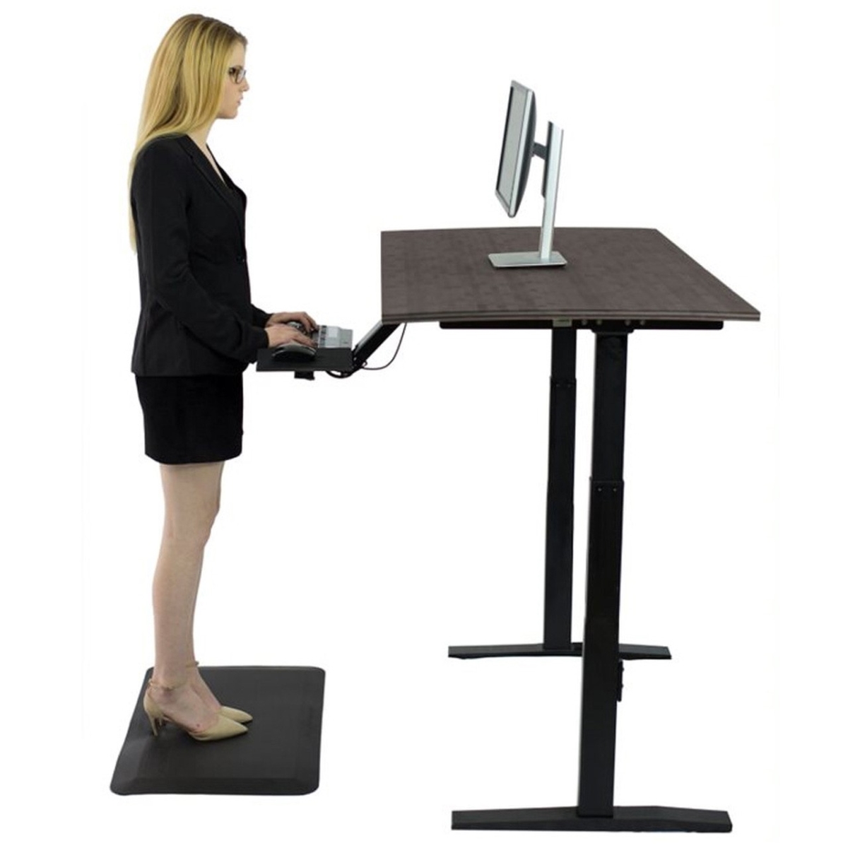 Premier 52 in. Black Dual Motor Electric Office Adjustable Standing Desk