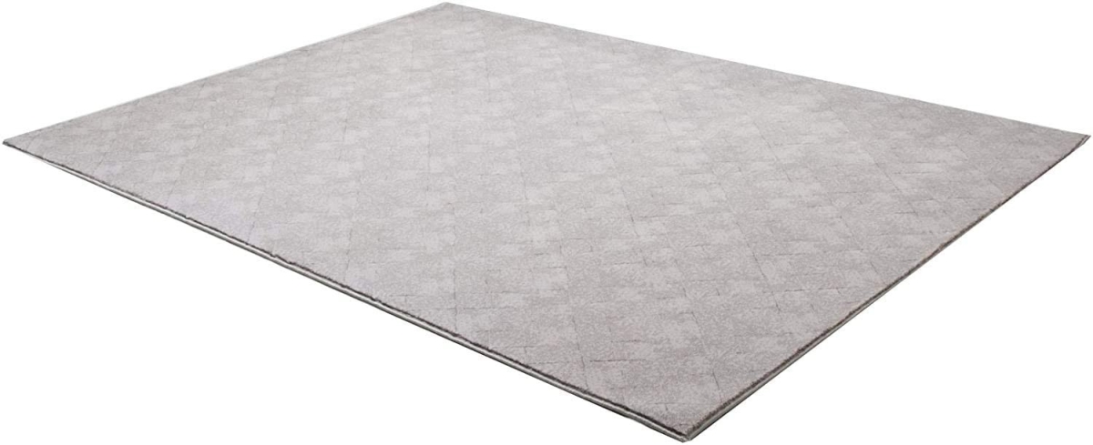 8 x 11 ft. Distressed Diamonds Area Rug - Grey