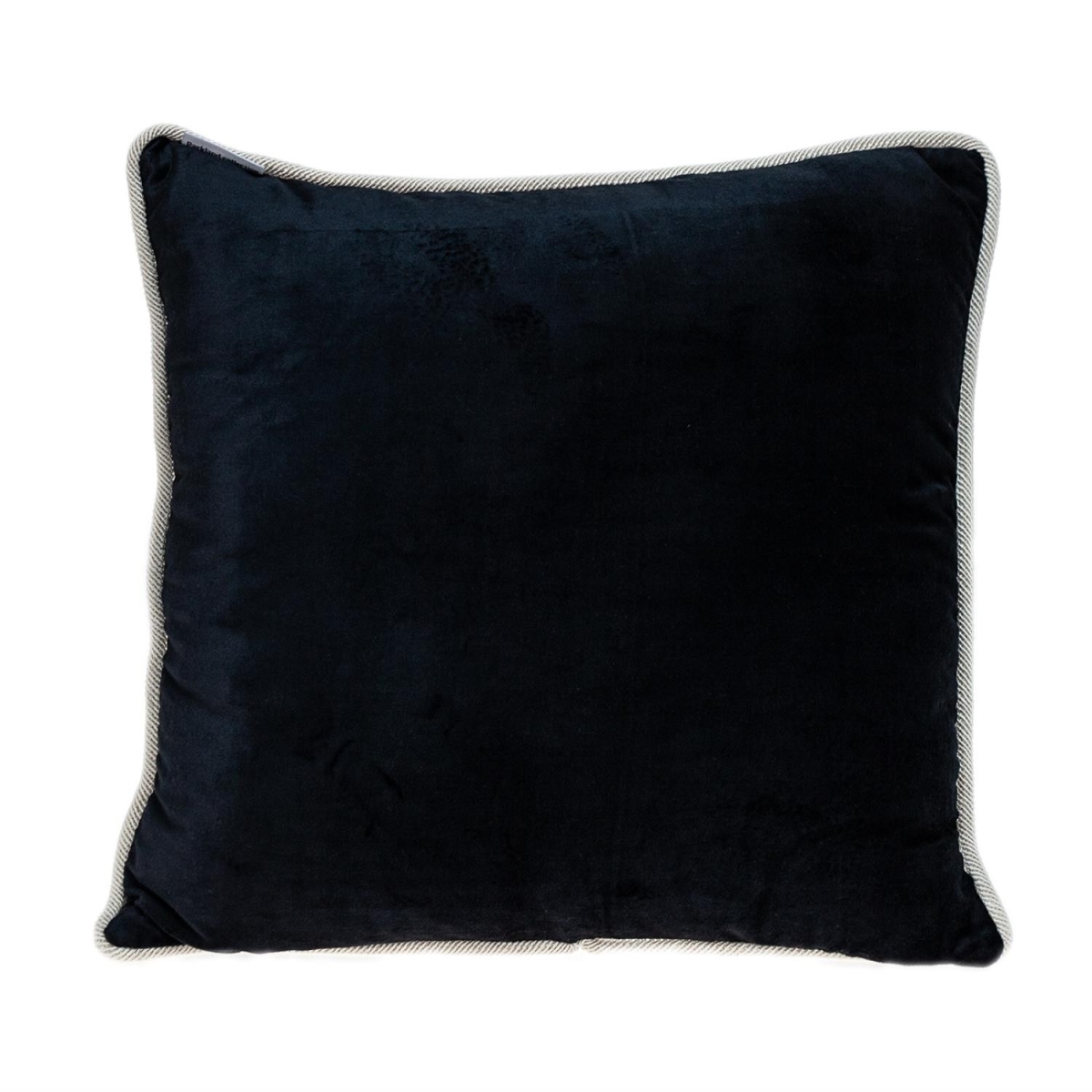 Reversible Black & White Square Velvet Throw Pillow, Multi Color