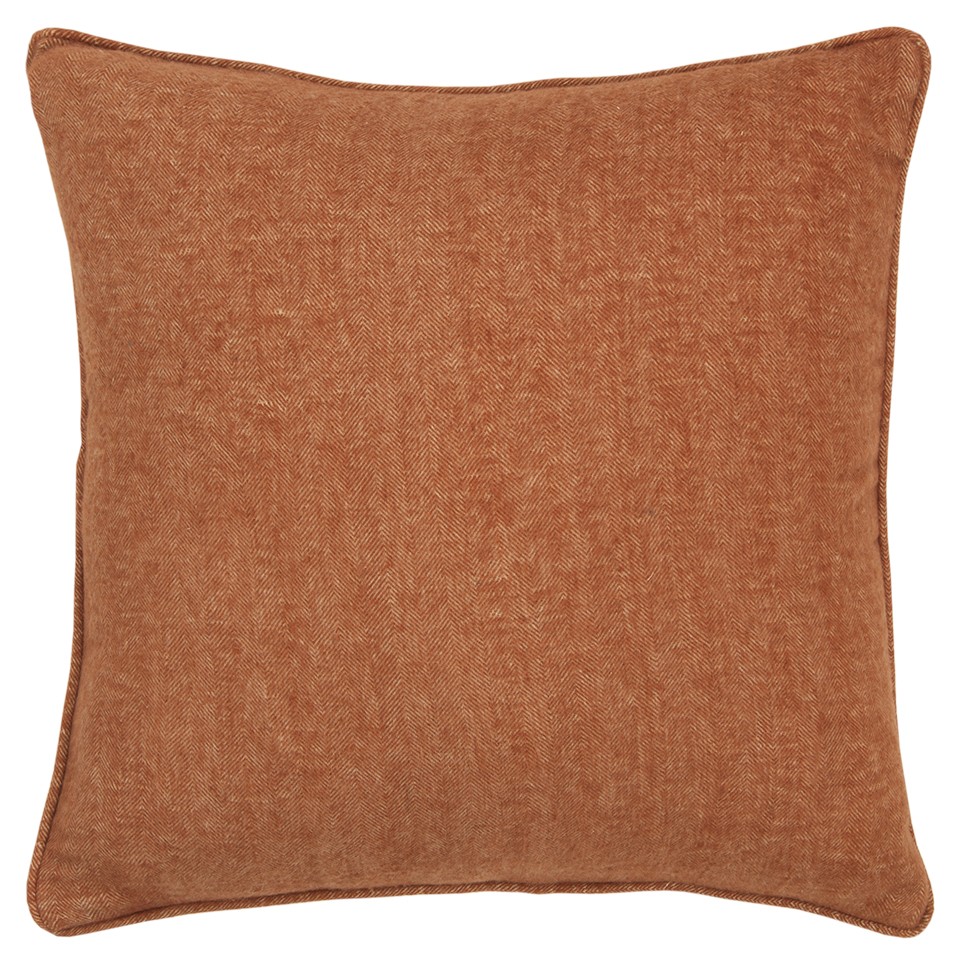 403293 Orange Solid Classic Decorative Throw Pillow