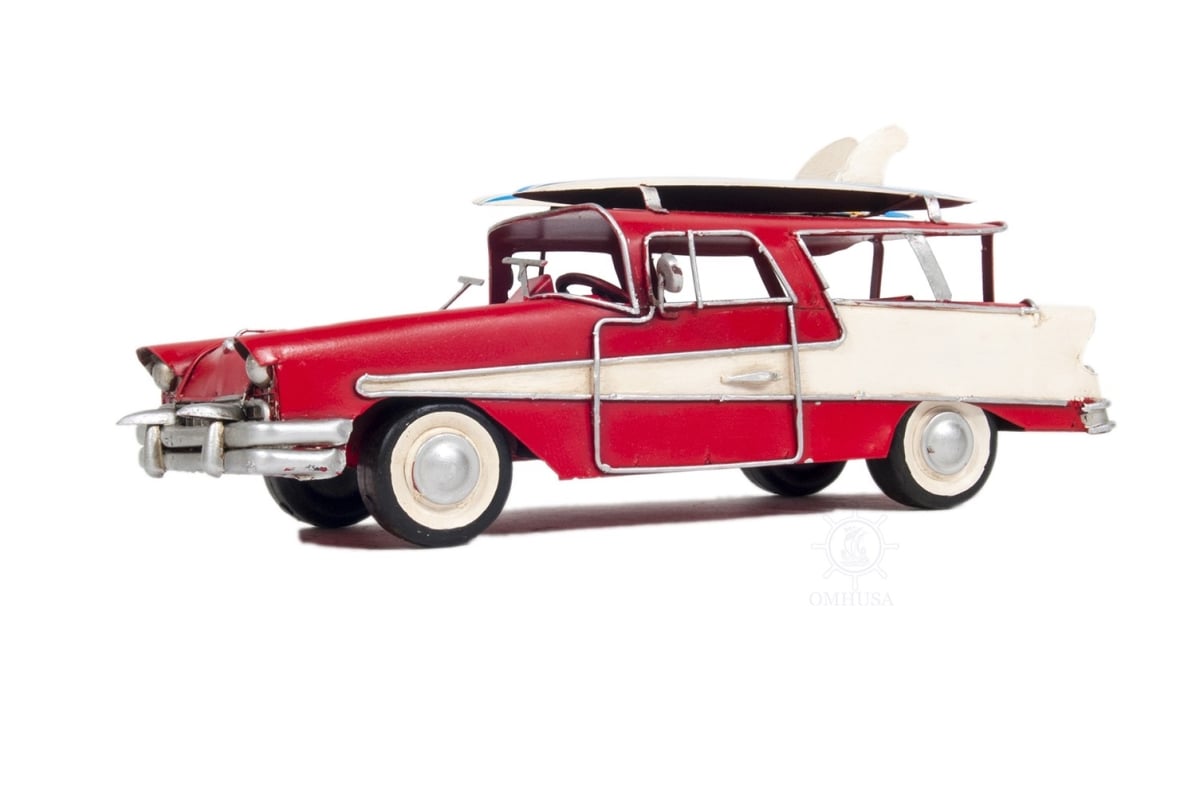 C1957 Red Ford Country Squire Station Wagon Sculpture