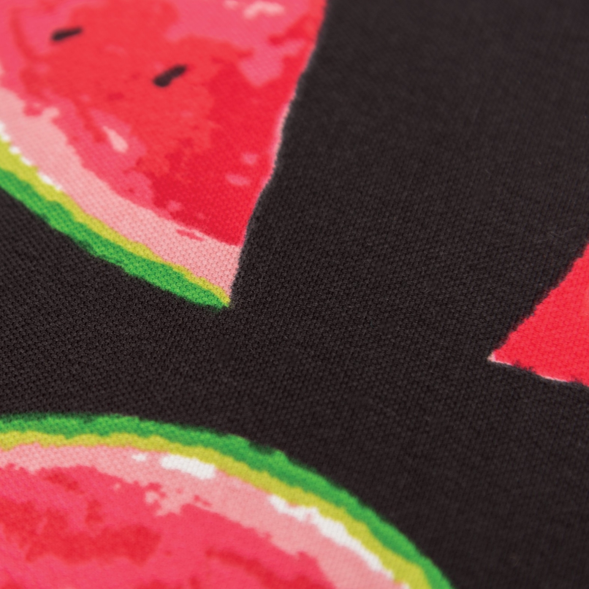 Red Black Watermelon Indoor & Outdoor Throw Pillow