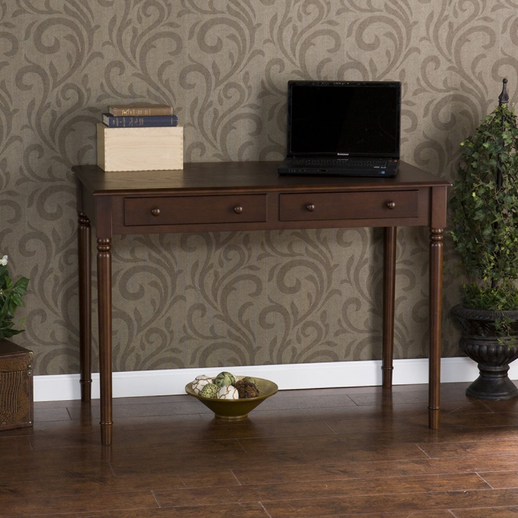 402018 Espresso Desk with Drawers